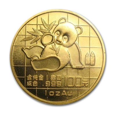 パンダ金貨 1989年 1オンス(デザイン面)