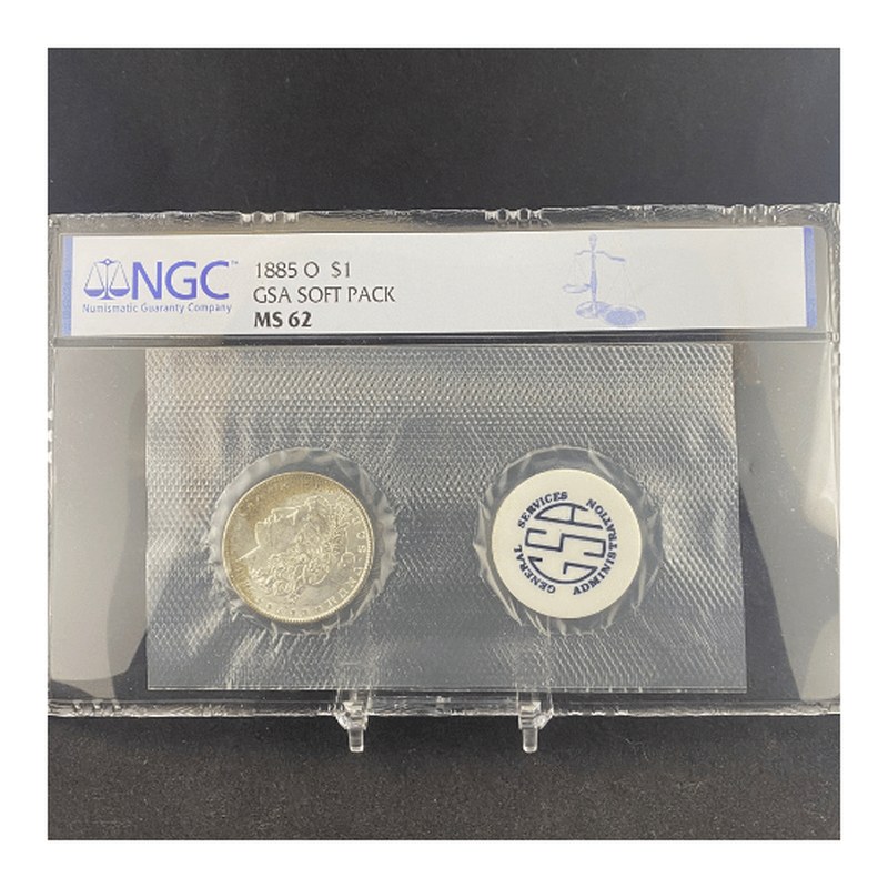 モルガンダラー 1885-O（NGC MS62）