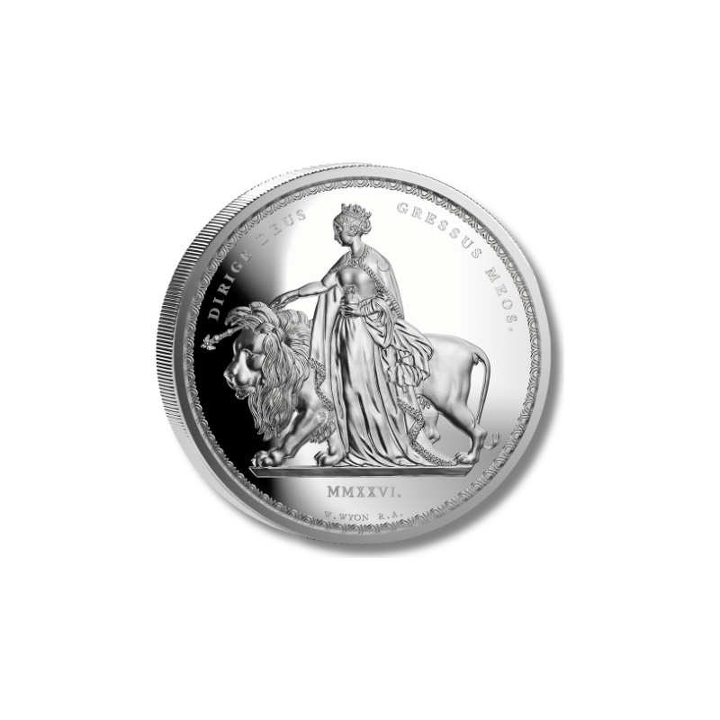 2026年 フォークランド諸島 ウナとライオン 1オンス プルーフ銀貨（タワーミント）