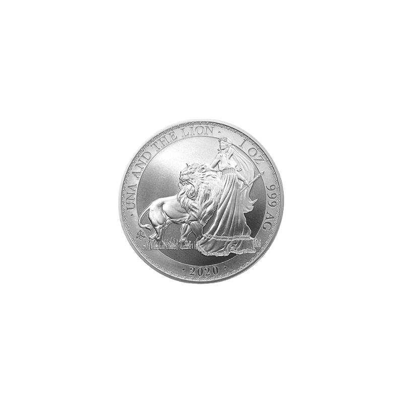 2020年 セントヘレナ ウナとライオン 1オンス 地金型銀貨